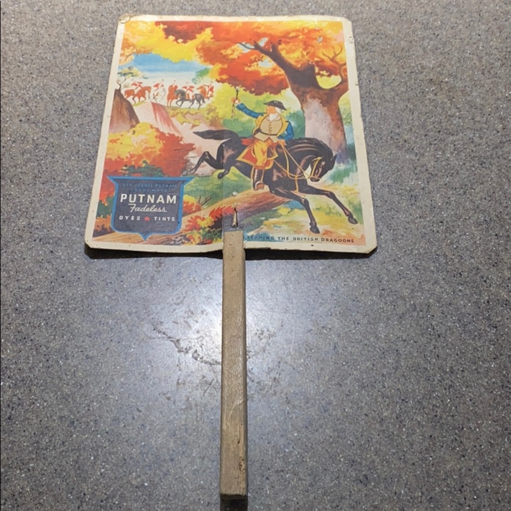 Vintage Hand-Held Paper Fans View 6